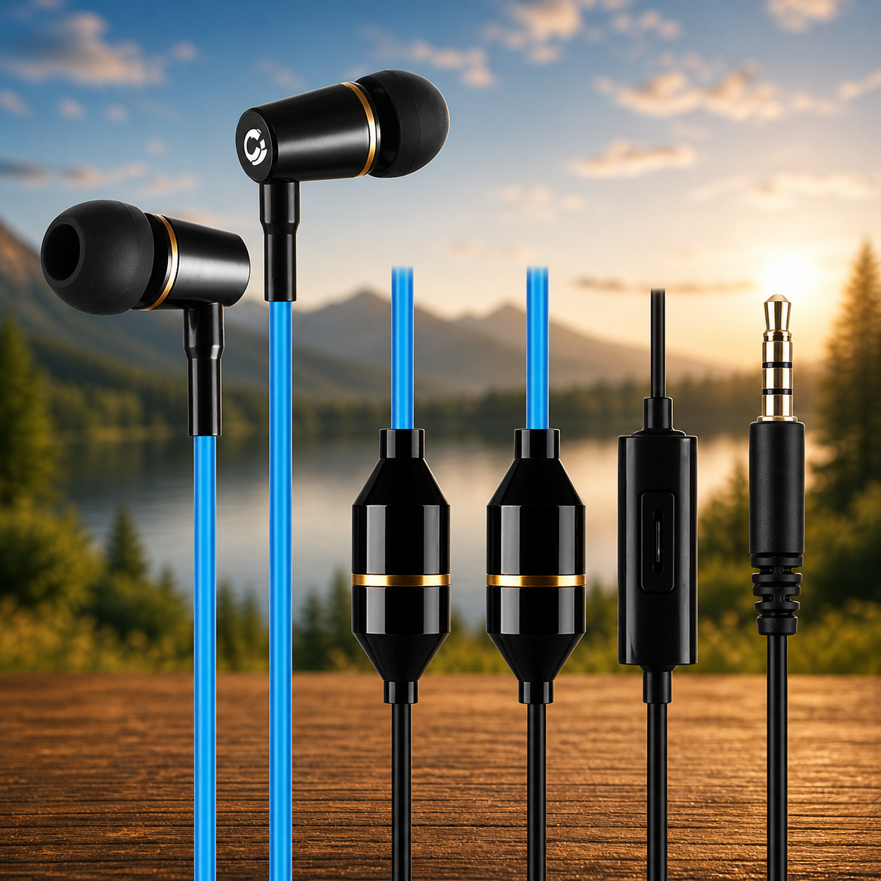 BioEnergy - Headset FC-12 3.5mm Blue - 1