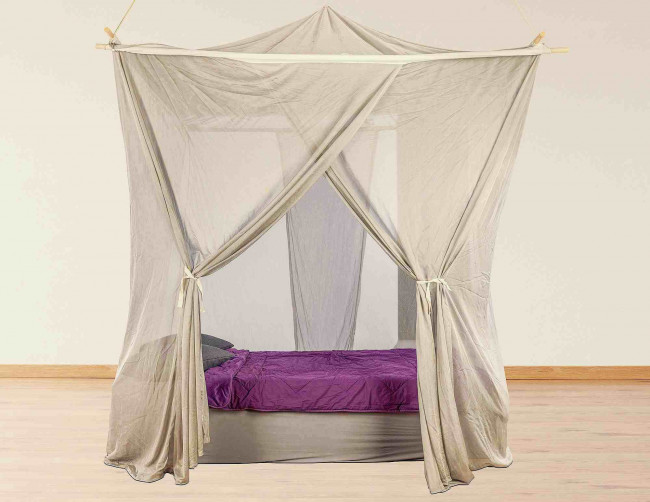 BioEnergy - Baldachin 210x210cm Silber Netz - 2