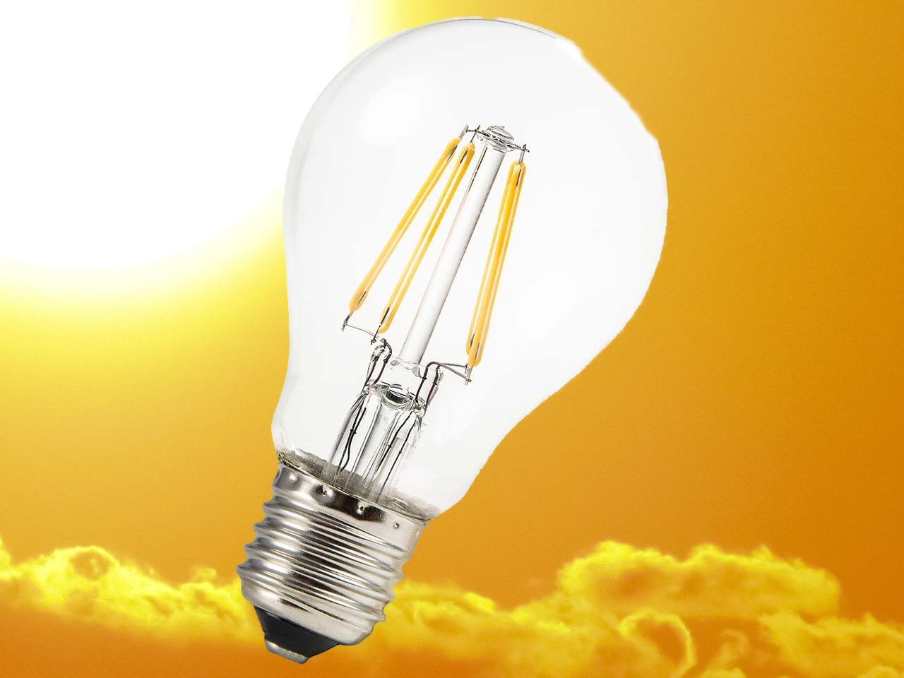 BioLicht LED-Lampen Pure-Z-Neo, E27, 4,2 W Klar-Cutter