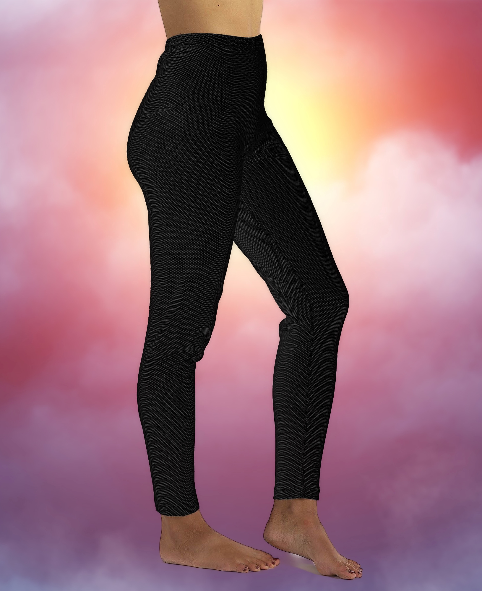 BioEnergy Damen Leggings Schwarz - 1-Cutter