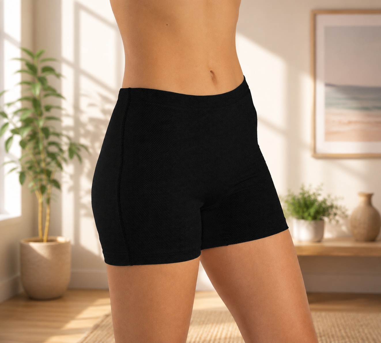 BioEnergy Damen Panty schwarz - 2 (Marke WaveSafe)