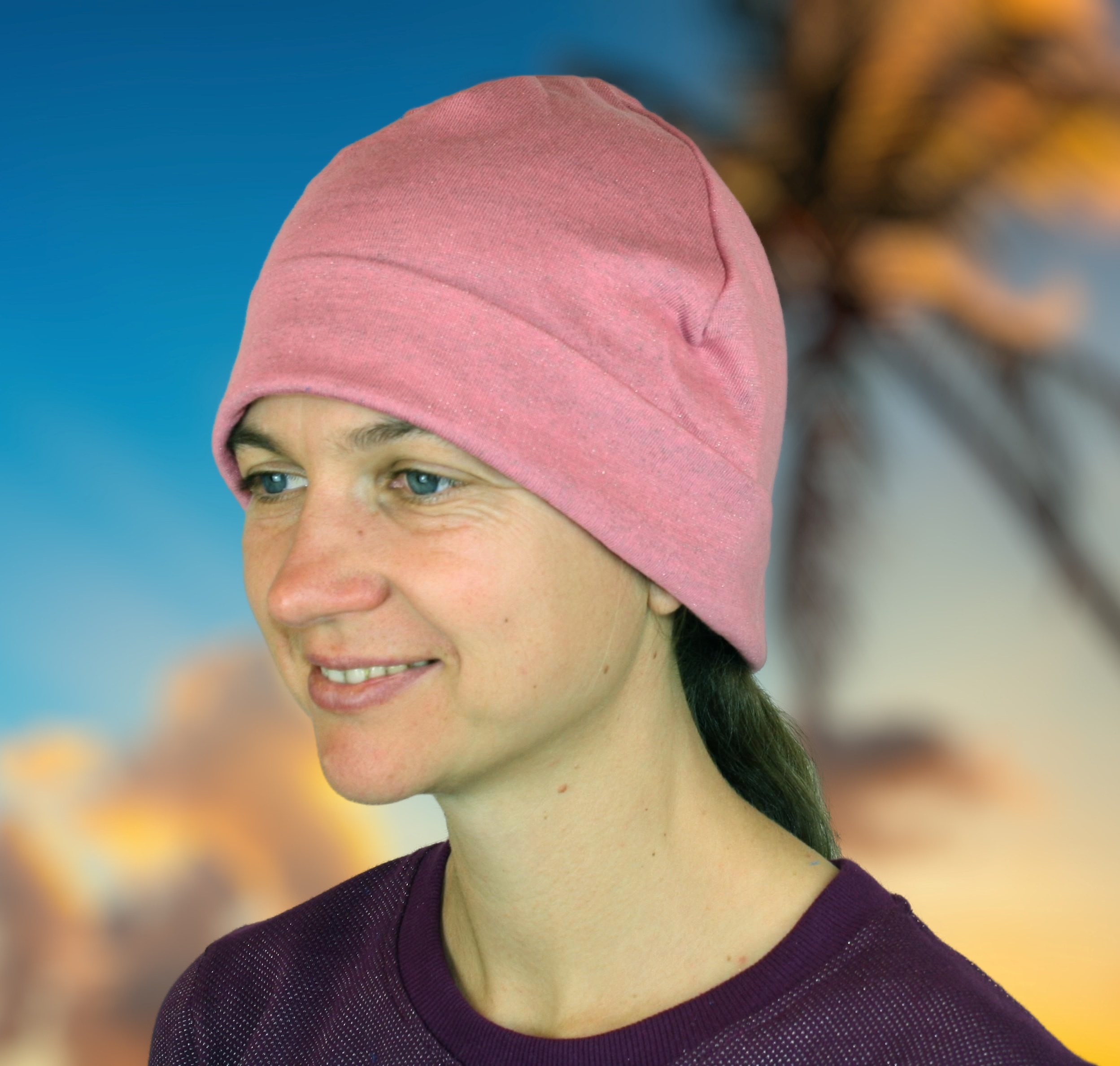 BioEnergy Damen und Herren Mütze Altrosa - 1 (Marke WaveSafe)