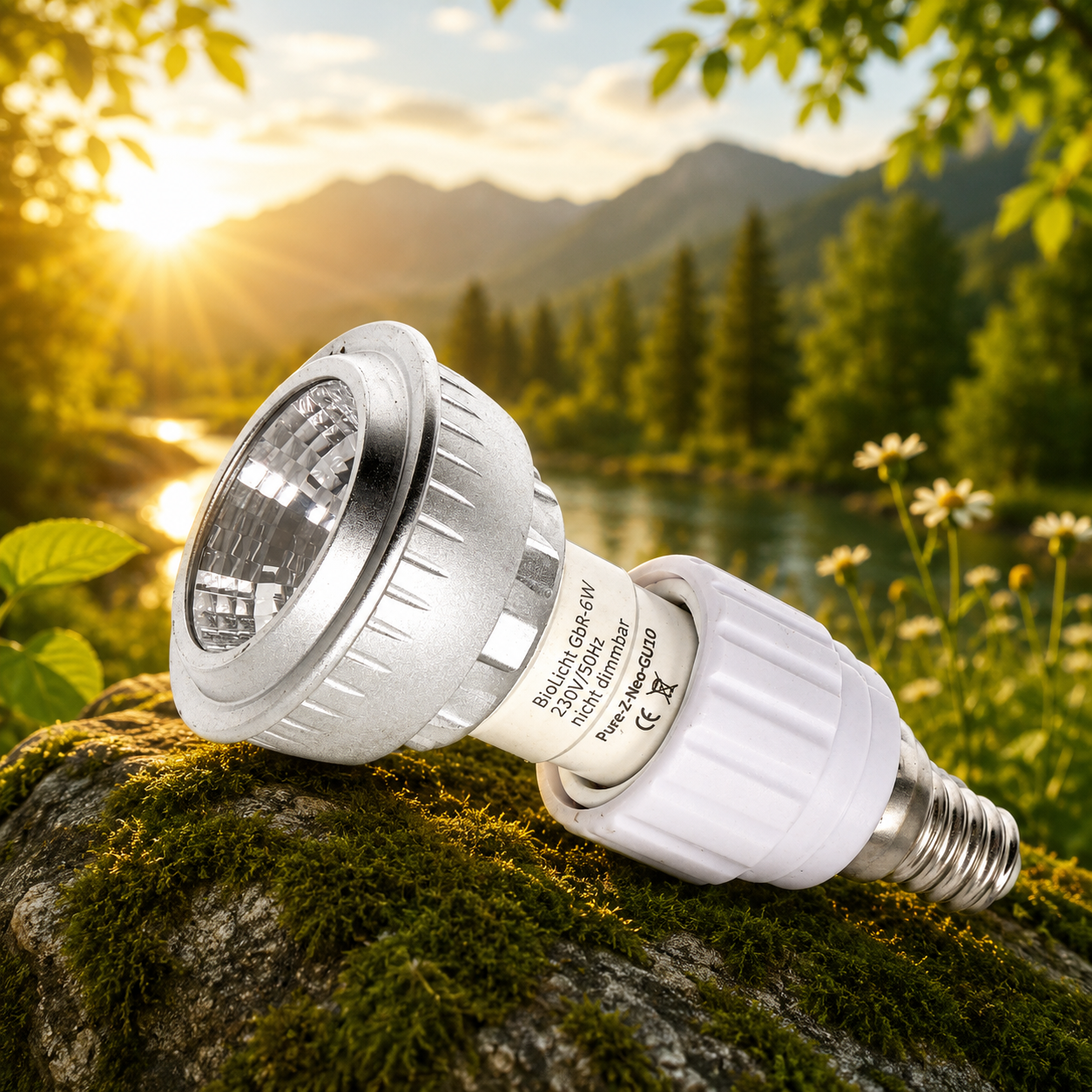 BioEnergy - BioLicht GU10 mit E14 Adapter - 1
