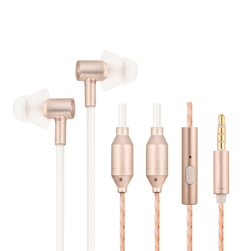 BioEnergy - FC31- Gold Rosa - 01 Strahlungsarme Kopfhörer für gesundes Hören ohne Elektrosmog