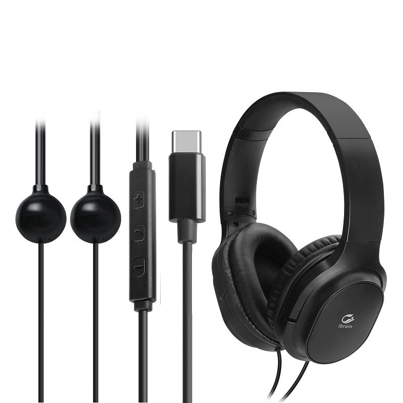 BioEnergy - FC08-C Black - 1 Strahlungsarme Kopfhörer für gesundes Hören ohne Elektrosmog