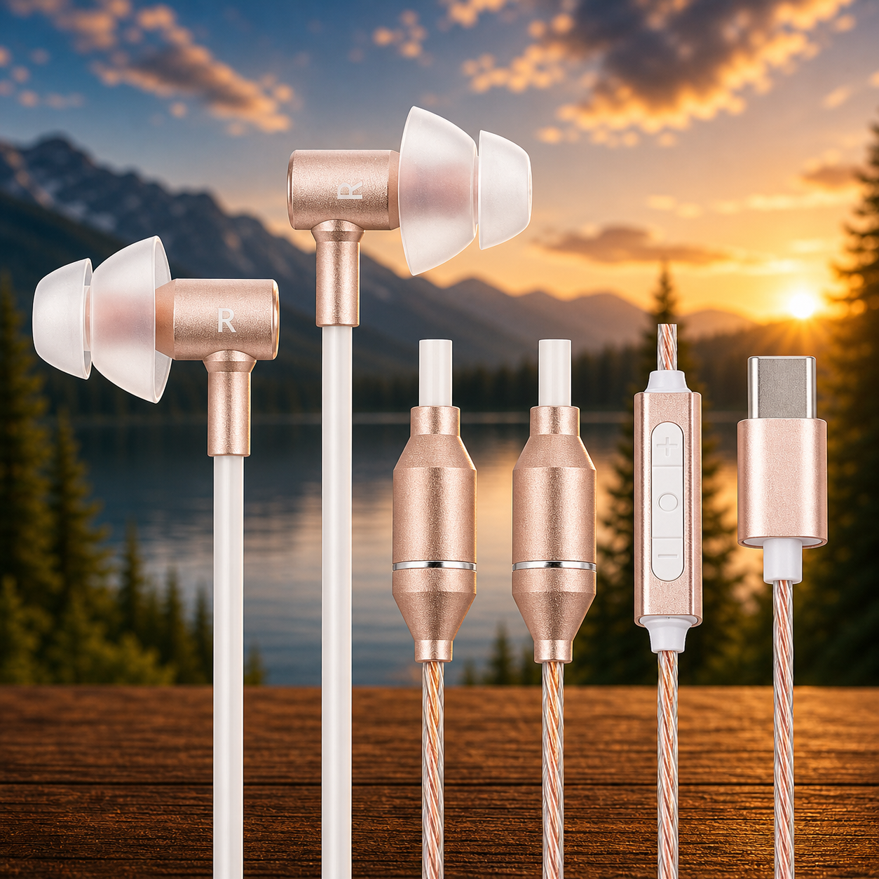BioEnergy - Headset FC-31 USB-C Gold-Pink - 1