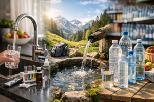 Leitungswasser vs. Quellwasser vs. Flaschenwasser