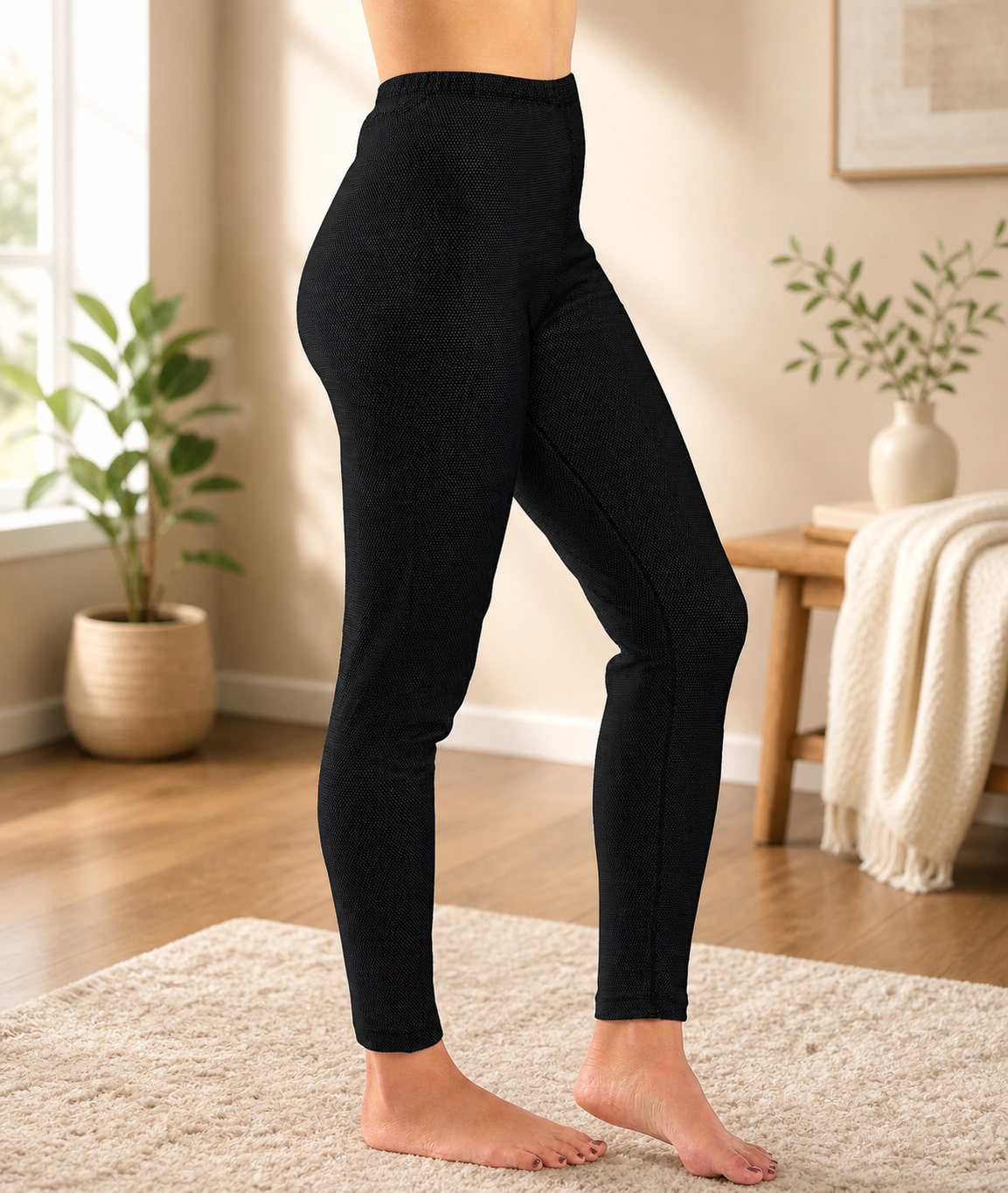 BioEnergy Damen Leggings Schwarz - 2