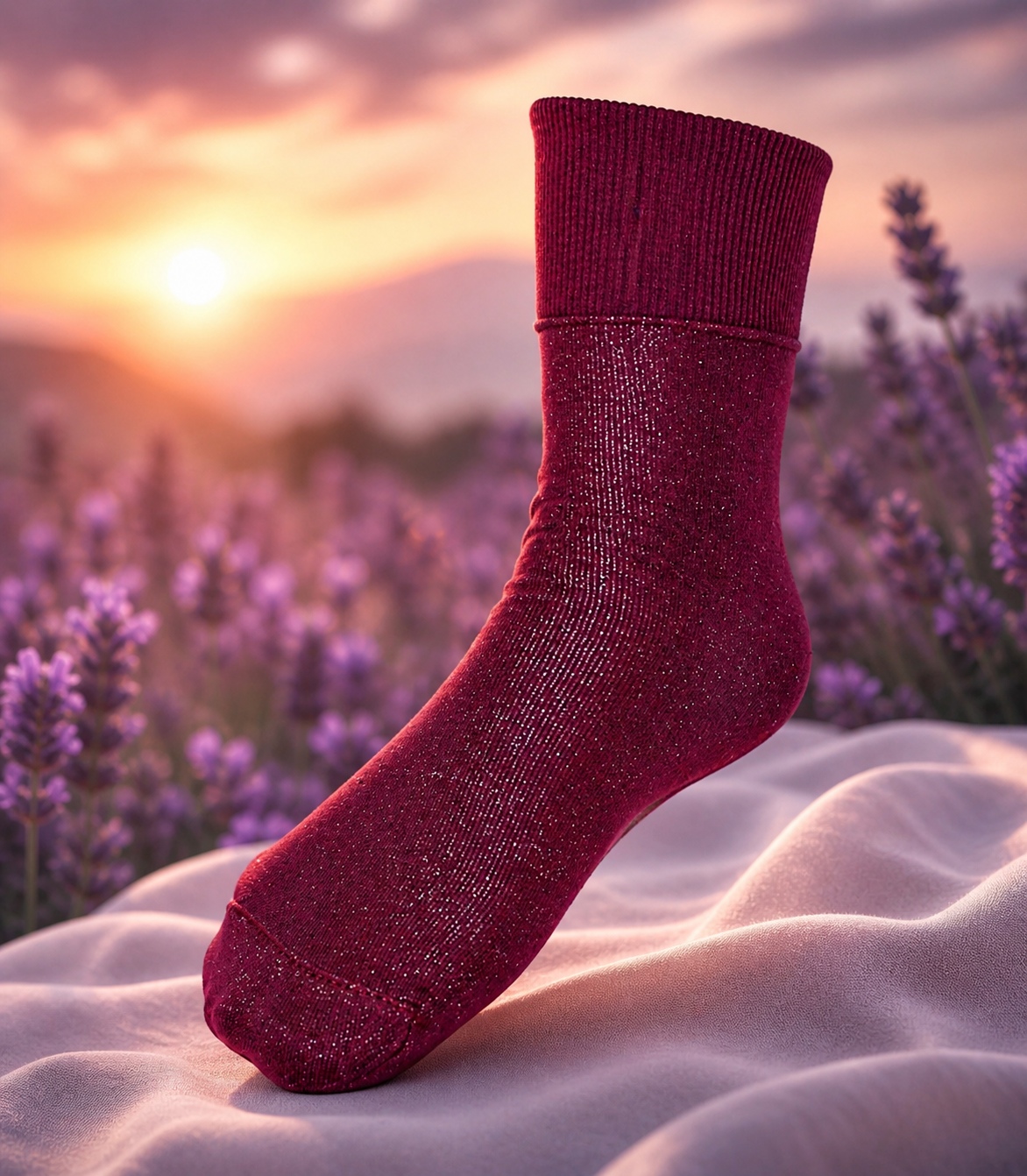 BioEnergy Socken Bordeaux - 2 (Marke WaveSafe)